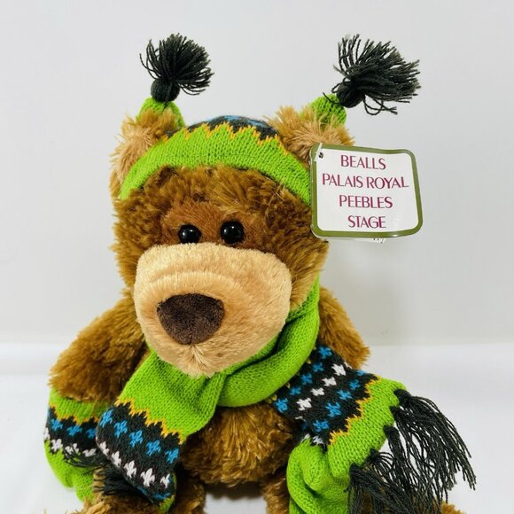 Mary Meyer Winter Bear Plush Toy Stage Stores Bealls Retired Outfit Scarf Gloves - Picture 8 of 12
